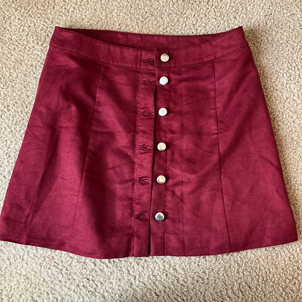 Divided H&M dark red skirt